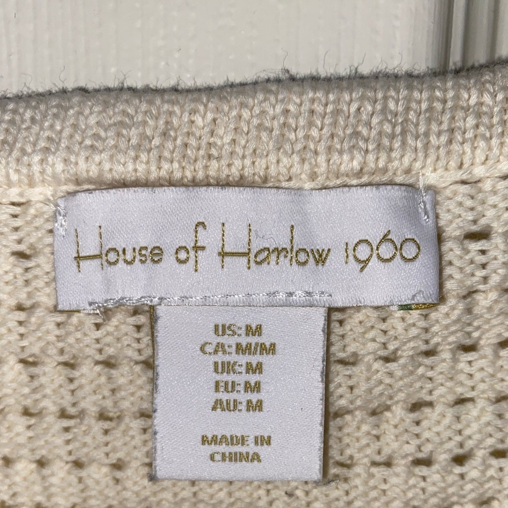 House of Harlow 1960 Crochet Knit Skirt & Top Set | Boho Beachy - Picture 8 of 12